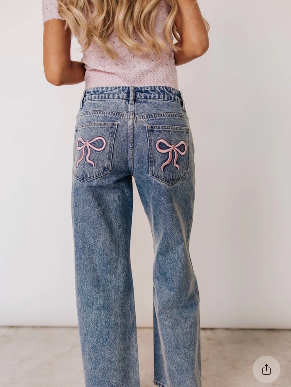 Ampersand 516 Jeans - Pink Bows